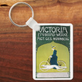 ヴィンテージアールヌーボー、ヴィクトリアフラッドヴェルケ、レーム キーホルダー (正面)