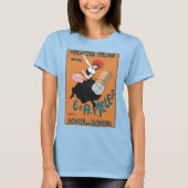 ヴィンテージアールヌーボー、女イタリアン性ファッション Tシャツ (正面)