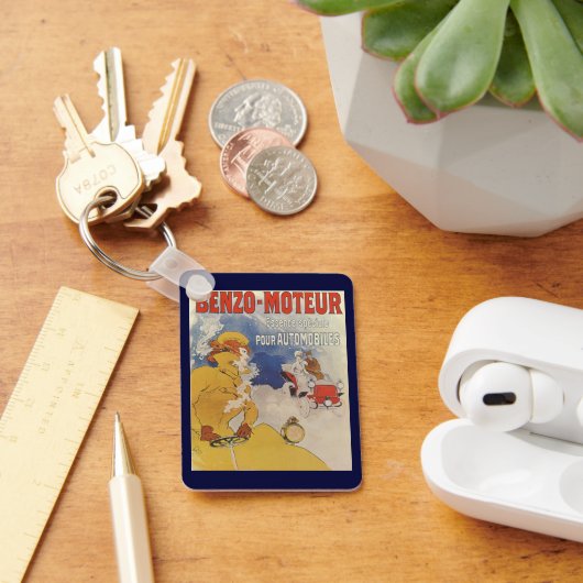 ヴィンテージアールヌーボー、女性アンティークコンバーチブルカー キーホルダー (デスク)