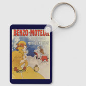 ヴィンテージアールヌーボー、女性アンティークコンバーチブルカー キーホルダー (裏面)