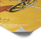 ヴィンテージアールヌーボー、女性アンティークコンバーチブルカー ポスター (角)