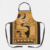 ヴィンテージアールヌーボー、愛はすべての科学者を征服 エプロン (正面)