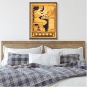 ヴィンテージアールヌーボー、愛はすべての科学者を征服 キャンバスプリント (インサイチュ (寝室))