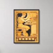 ヴィンテージアールヌーボー、愛はすべての科学者を征服 キャンバスプリント (正面)
