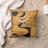 ヴィンテージアールヌーボー、愛はすべての科学者を征服 クッション (ブランケット)