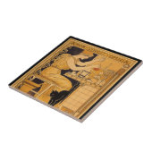 ヴィンテージアールヌーボー、愛はすべての科学者を征服 タイル (側面)