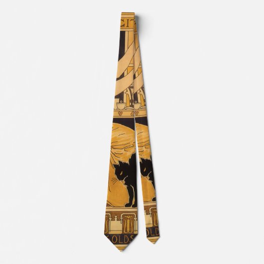 ヴィンテージアールヌーボー、愛はすべての科学者を征服 ネクタイ (正面)