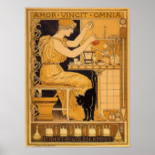 ヴィンテージアールヌーボー、愛はすべての科学者を征服 ポスター (正面)