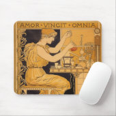 ヴィンテージアールヌーボー、愛はすべての科学者を征服 マウスパッド (マウス)