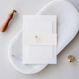 ヴィンテージアールヌーボー 招待状ベリーバンド