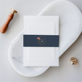 ヴィンテージアールヌーボー 招待状ベリーバンド