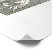 ヴィンテージアールヌーボー、海内のロブスター ポスター (角)