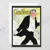 ヴィンテージアールヌーボー、Caudieux by Toulouse Laurec (正面/裏面)