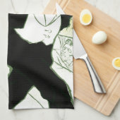 ヴィンテージアールヌーボー、Caudieux by Toulouse Laurec キッチンタオル (四つ折り)