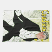 ヴィンテージアールヌーボー、Caudieux by Toulouse Laurec キッチンタオル (横)