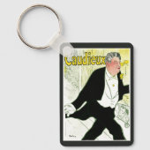 ヴィンテージアールヌーボー、Caudieux by Toulouse Laurec キーホルダー (正面)