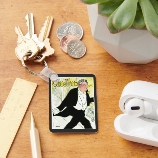 ヴィンテージアールヌーボー、Caudieux by Toulouse Laurec キーホルダー (デスク)