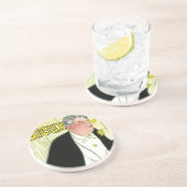 ヴィンテージアールヌーボー、Caudieux by Toulouse Laurec コースター (側面)