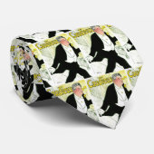 ヴィンテージアールヌーボー、Caudieux by Toulouse Laurec ネクタイ (ロール)