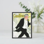 ヴィンテージアールヌーボー、Caudieux by Toulouse Laurec ポストカード (スタンド正面)