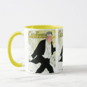 ヴィンテージアールヌーボー、Caudieux by Toulouse Laurec マグカップ (左)