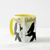 ヴィンテージアールヌーボー、Caudieux by Toulouse Laurec マグカップ (正面左)