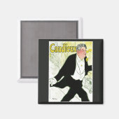 ヴィンテージアールヌーボー、Caudieux by Toulouse Laurec マグネット (正面/裏面)