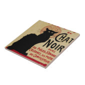 ヴィンテージアールヌーボーCe Soirチャットノワール黒猫 タイル (側面)