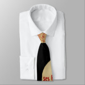 ヴィンテージアールヌーボーCe Soirチャットノワール黒猫 ネクタイ (タイ)