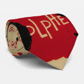 ヴィンテージアールヌーボーCe Soirチャットノワール黒猫 ネクタイ (ロール)