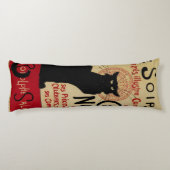 ヴィンテージアールヌーボーCe Soirチャットノワール黒猫 ボディピロー (裏面)