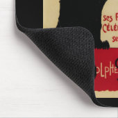 ヴィンテージアールヌーボーCe Soirチャットノワール黒猫 マウスパッド (コーナー)