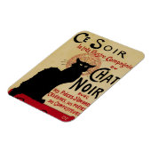 ヴィンテージアールヌーボーCe Soirチャットノワール黒猫 マグネット (左側)