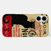 ヴィンテージアールヌーボーCe Soirチャットノワール黒猫 Case-Mate iPhoneケース (裏面 (横))