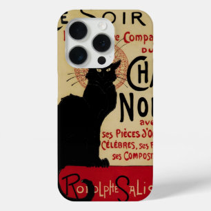 ヴィンテージアールヌーボーCe Soirチャットノワール黒猫 iPhone 15 Proケース