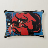 ヴィンテージアールヌーボーCHAPブック感謝祭 アクセントクッション (正面)