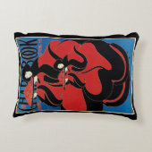 ヴィンテージアールヌーボーCHAPブック感謝祭 アクセントクッション (裏面)