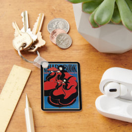 ヴィンテージアールヌーボーCHAPブック感謝祭 キーホルダー