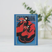 ヴィンテージアールヌーボーCHAPブック感謝祭 シーズンポストカード (スタンド正面)