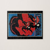 ヴィンテージアールヌーボーCHAPブック感謝祭 ジグソーパズル (横)