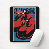 ヴィンテージアールヌーボーCHAPブック感謝祭 マウスパッド (マウス)