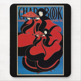 ヴィンテージアールヌーボーCHAPブック感謝祭 マウスパッド