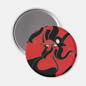 ヴィンテージアールヌーボーCHAPブック感謝祭 マグネット (正面/裏面)