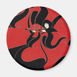 ヴィンテージアールヌーボーCHAPブック感謝祭 マグネット