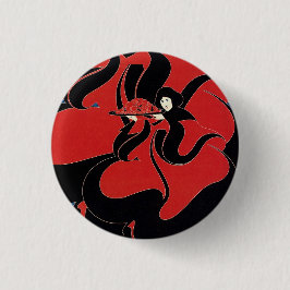 ヴィンテージアールヌーボーCHAPブック感謝祭 缶バッジ