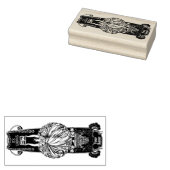 ヴィンテージアールヌーボーexてんびん女性テンプレート ラバースタンプ (押印)