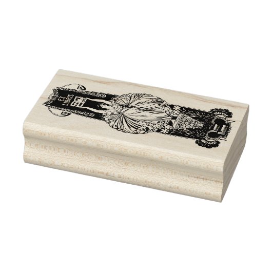 ヴィンテージアールヌーボーexてんびん女性テンプレート ラバースタンプ (スタンプ)