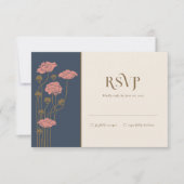ヴィンテージアールヌーボーRSVPエンクロージャカード 出欠カード (正面)