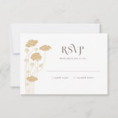 ヴィンテージアールヌーボーRSVPエンクロージャカード 出欠カード (正面)