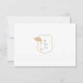 ヴィンテージアールヌーボーRSVPエンクロージャカード 出欠カード (裏面)